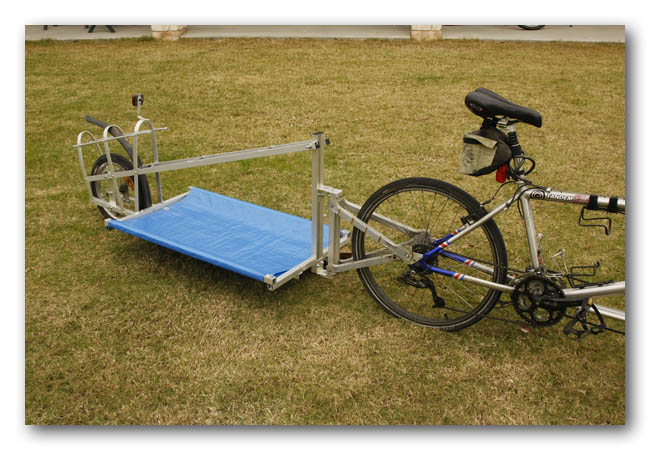 Single wheel bike 2025 trailer diy